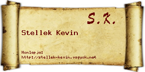 Stellek Kevin névjegykártya